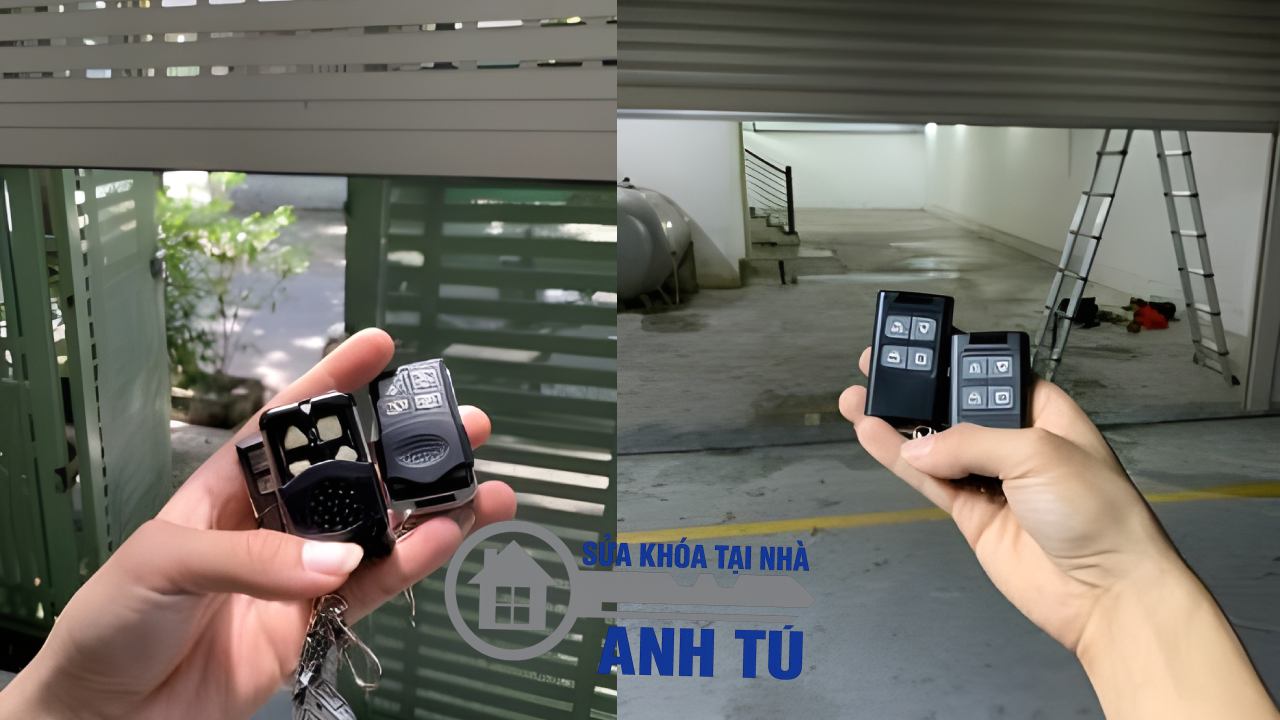 Sao chép remote cửa cuốn mã gạt đúng tần số